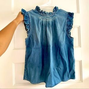Frame Denim Chambray Tank Top